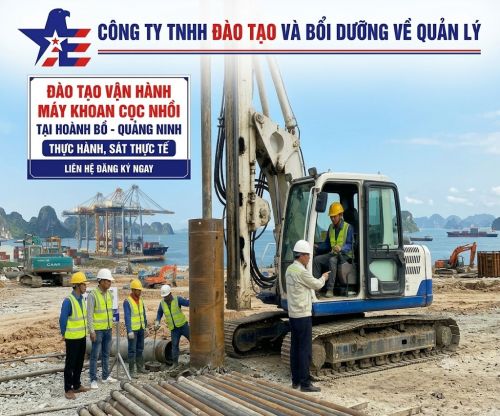Đào Tạo Vận Hành Máy Khoan Cọc Nhồi Tại Hoành Bồ - Quảng Ninh